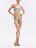 Allover Printed Bikini Swimsuit