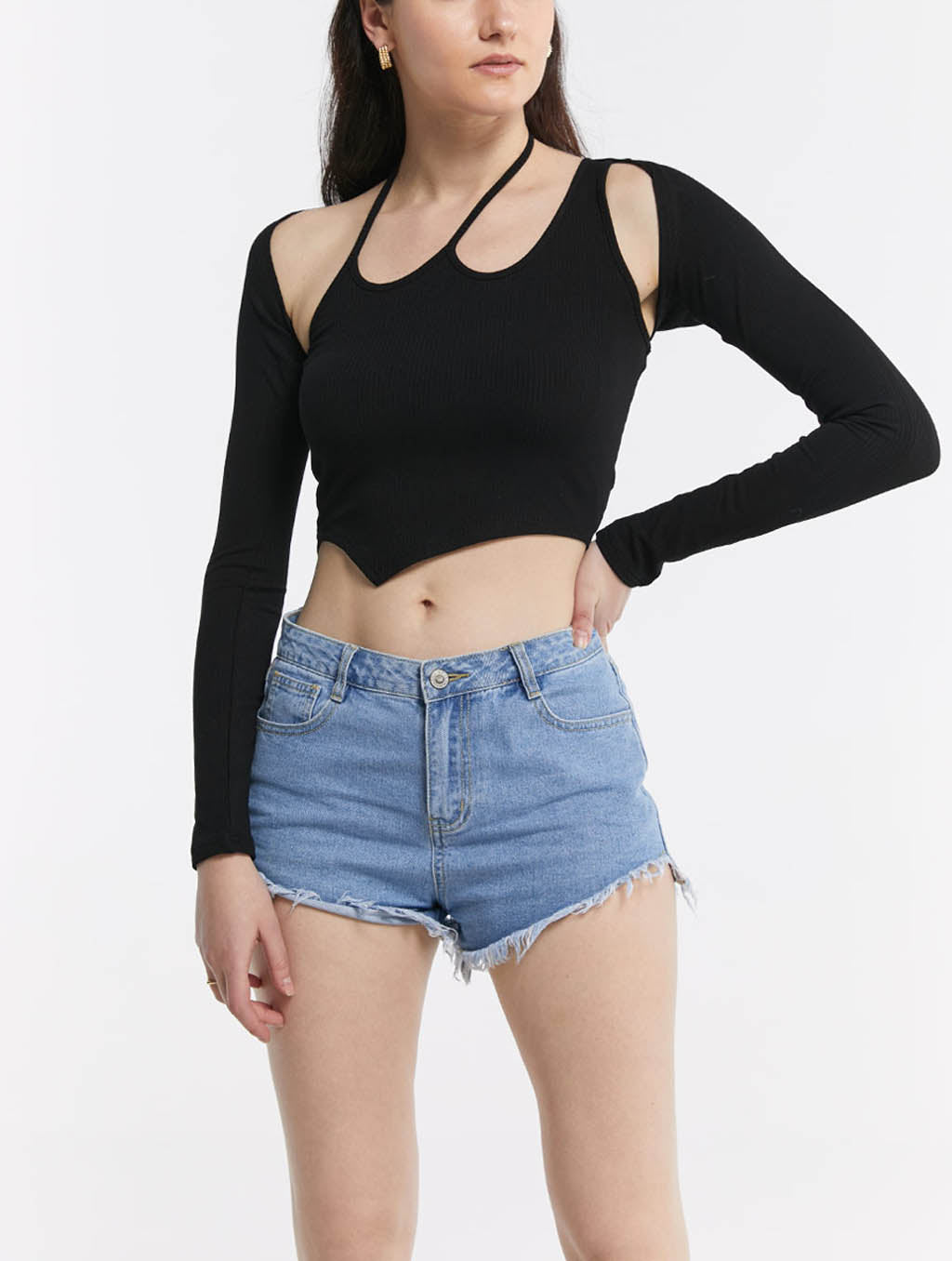 Asymmetric Smock Top Set