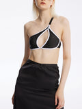 Asymmetrical Cutout One Shoulder Swimsuit