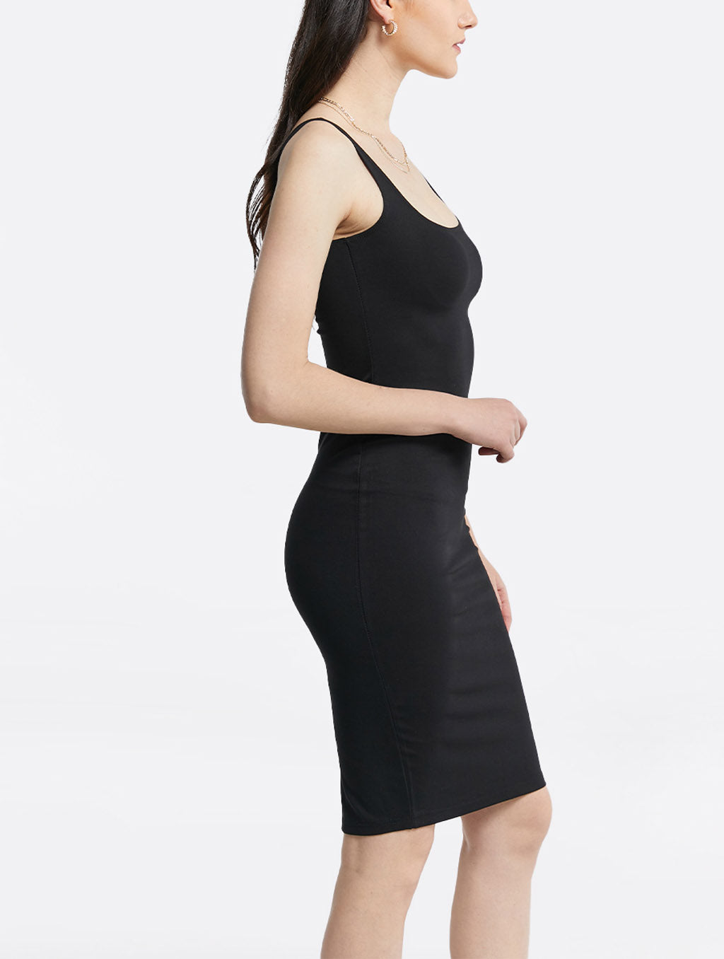 Back Slit Strap Bodycon Dress