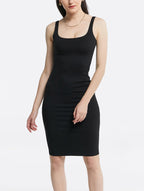 Back Slit Strap Bodycon Dress