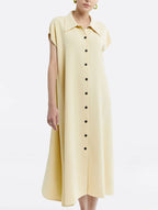 Back Strap Shirt Dress