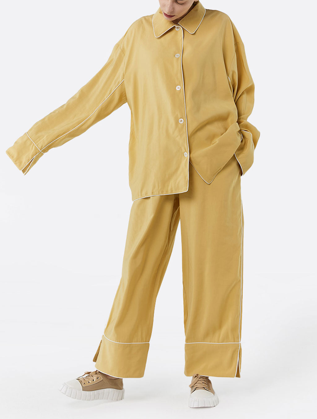 Balmacaan Relaxed Pajama Set