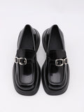 Belt buckle comfortable casual shoes