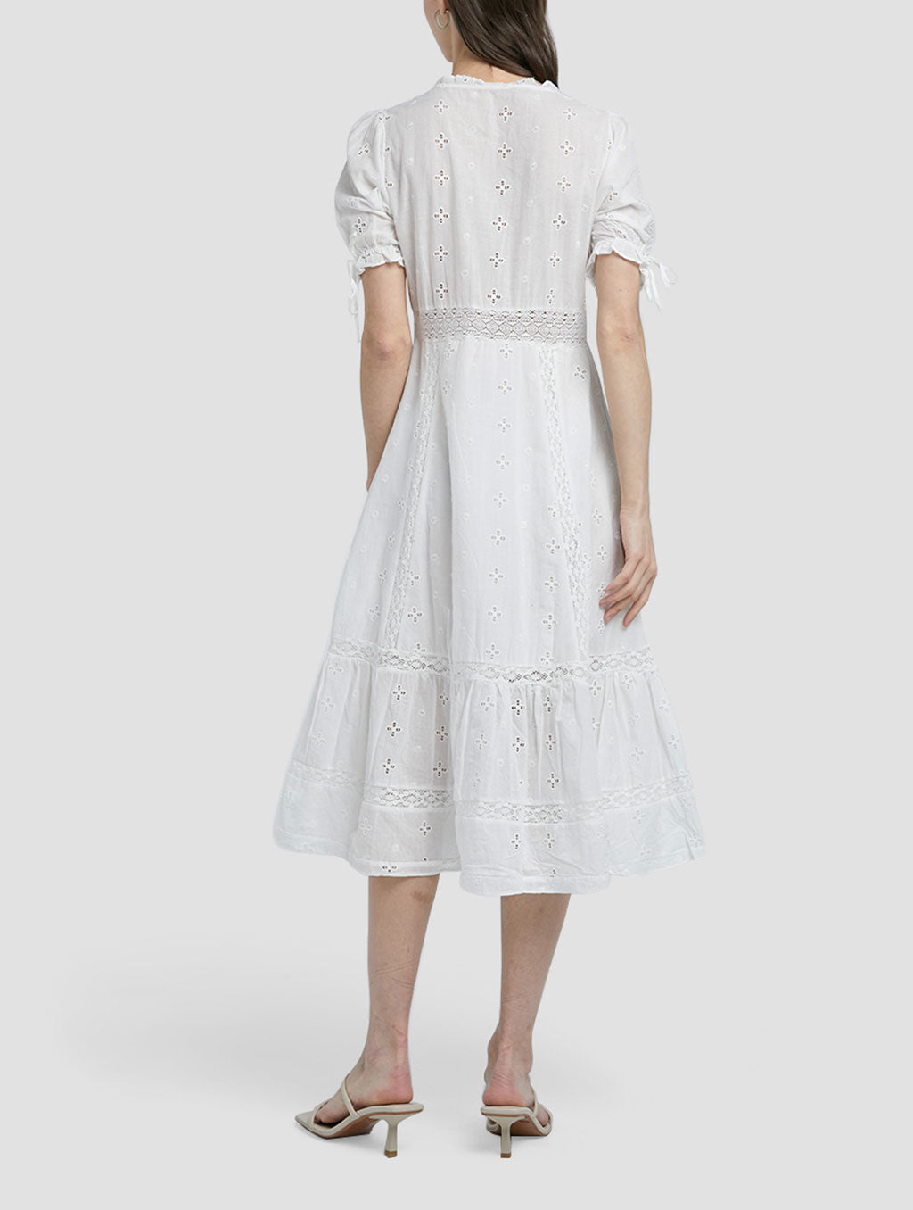 Boho V-neck Short-Sleeve Dress