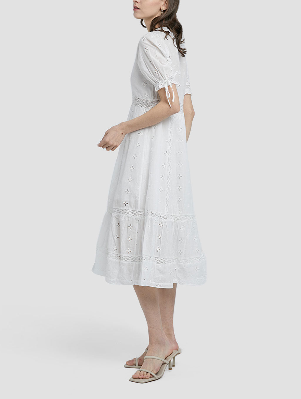 Boho V-neck Short-Sleeve Dress