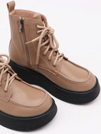 British style lace-up Martin boots