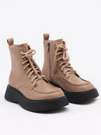 British style lace-up Martin boots