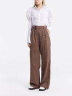Buckle Belted Trousers