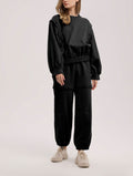 Buttoned Sweatsuit Set