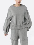 Buttoned Sweatsuit Set