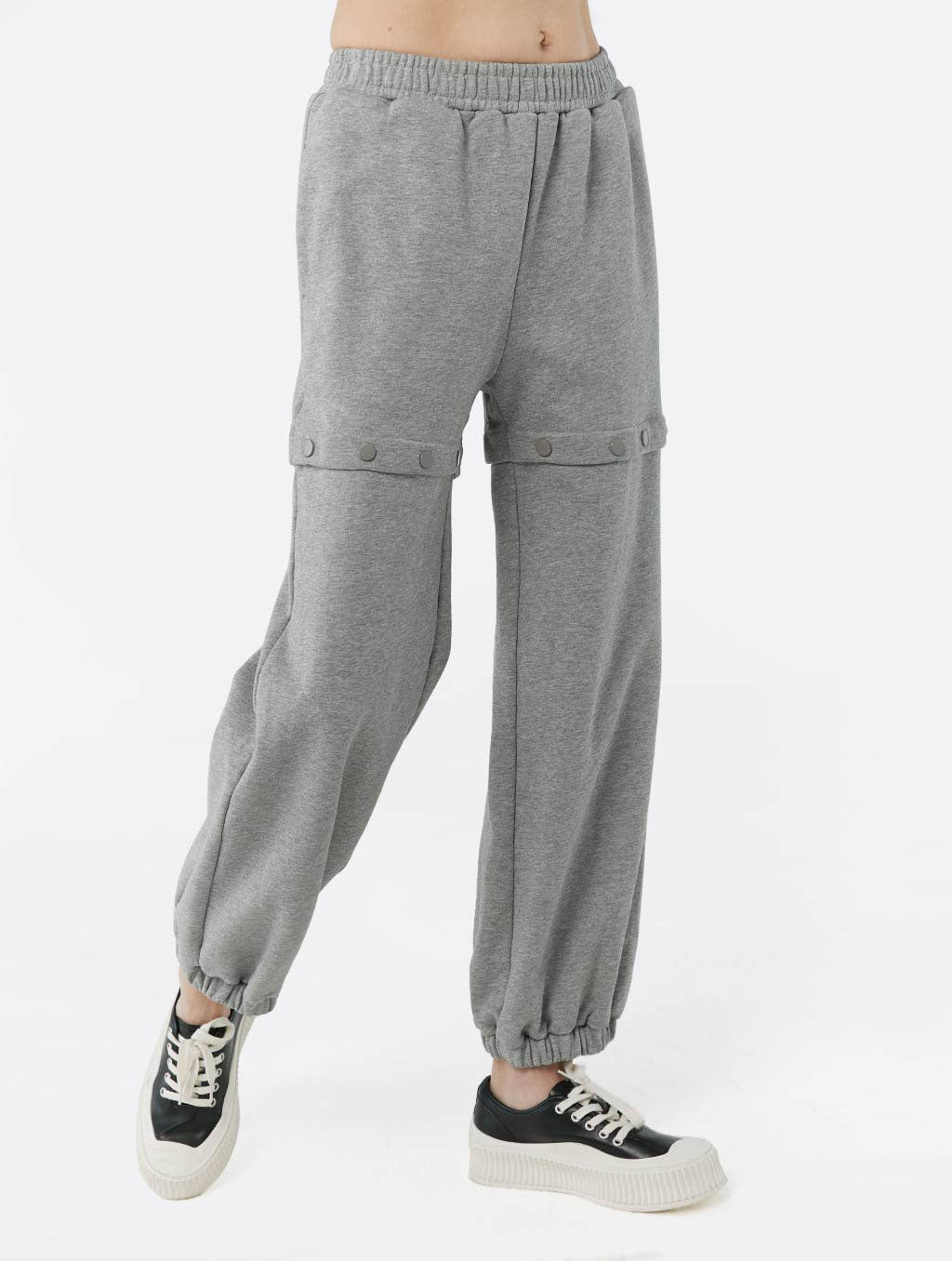 Buttoned Sweatsuit Set