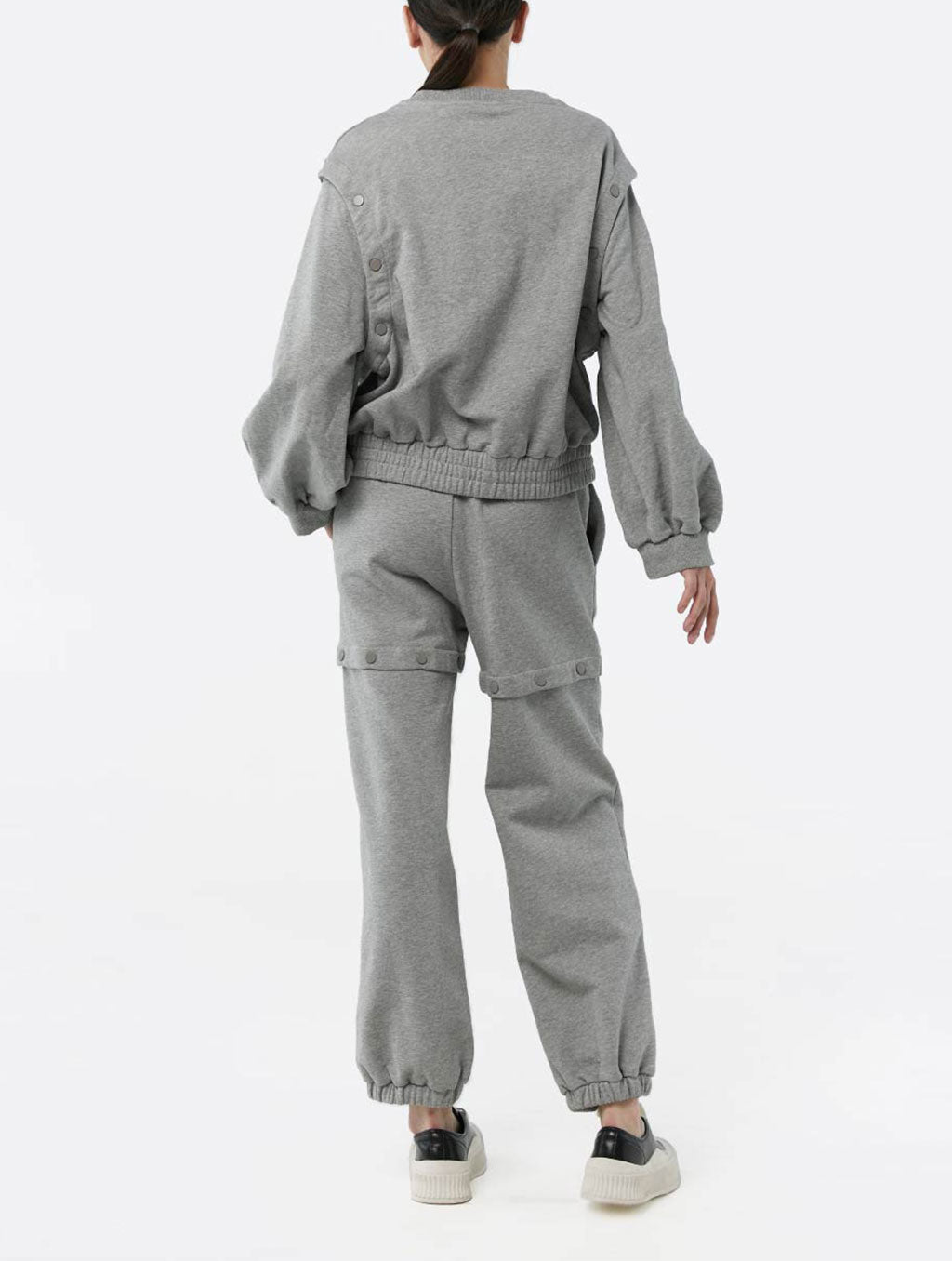 Buttoned Sweatsuit Set