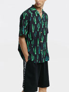 Cactus Print Short-Sleeve Shirt