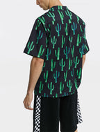 Cactus Print Short-Sleeve Shirt