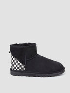 Checkerboard Pattern Boots