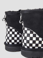 Checkerboard Pattern Boots