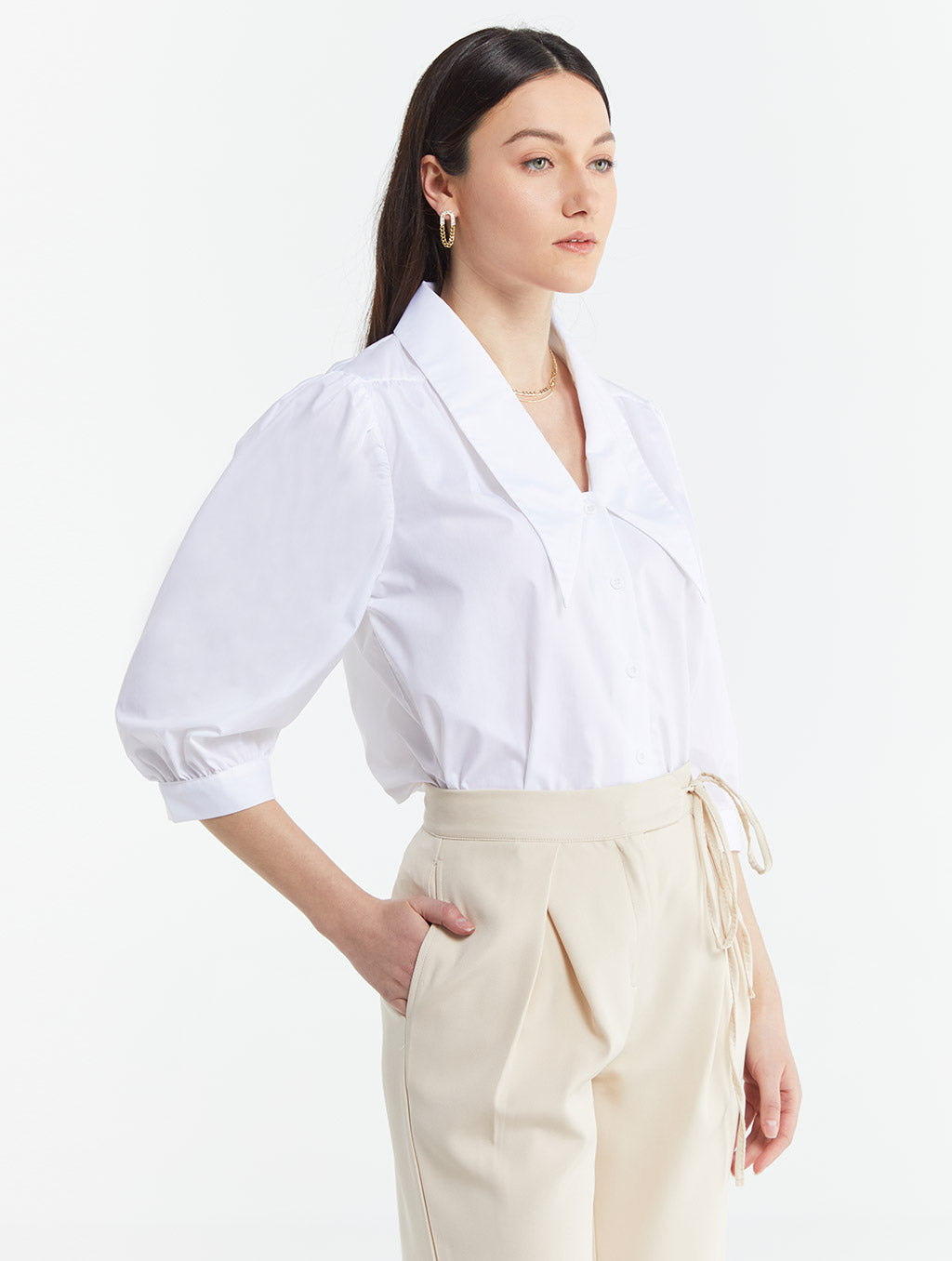 Chelsea Collar Puff Sleeve Blouse