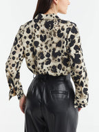 Chic Printed Long-Sleeve Shirt