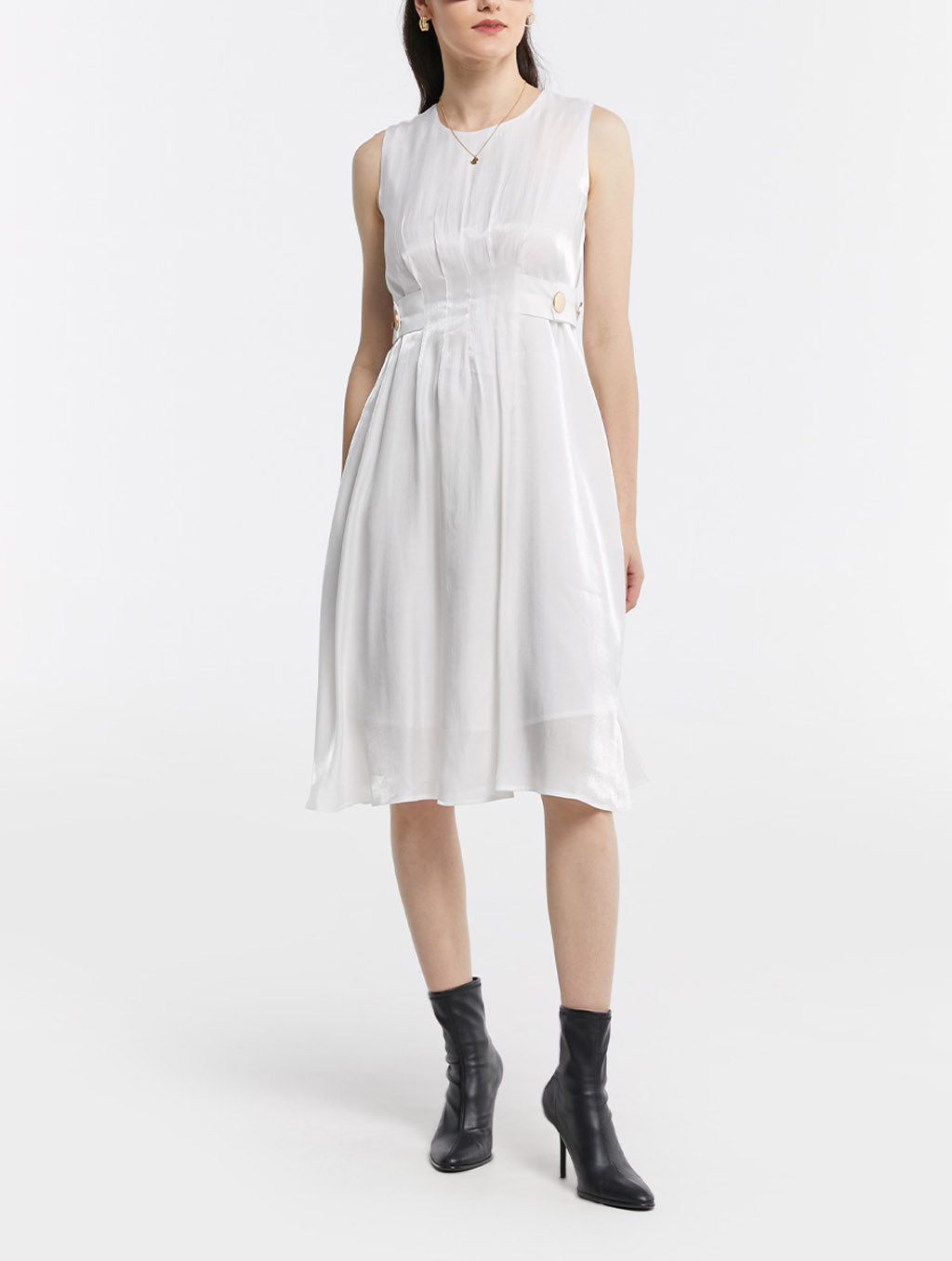 Chic Satin High-rise Dress