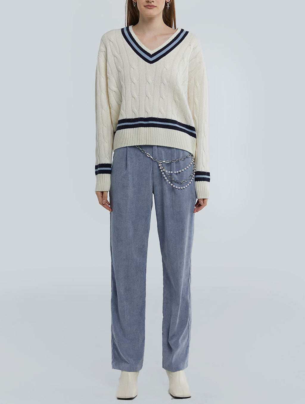 Classic Cable-Knit Wool Sweater