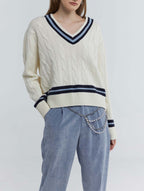 Classic Cable-Knit Wool Sweater