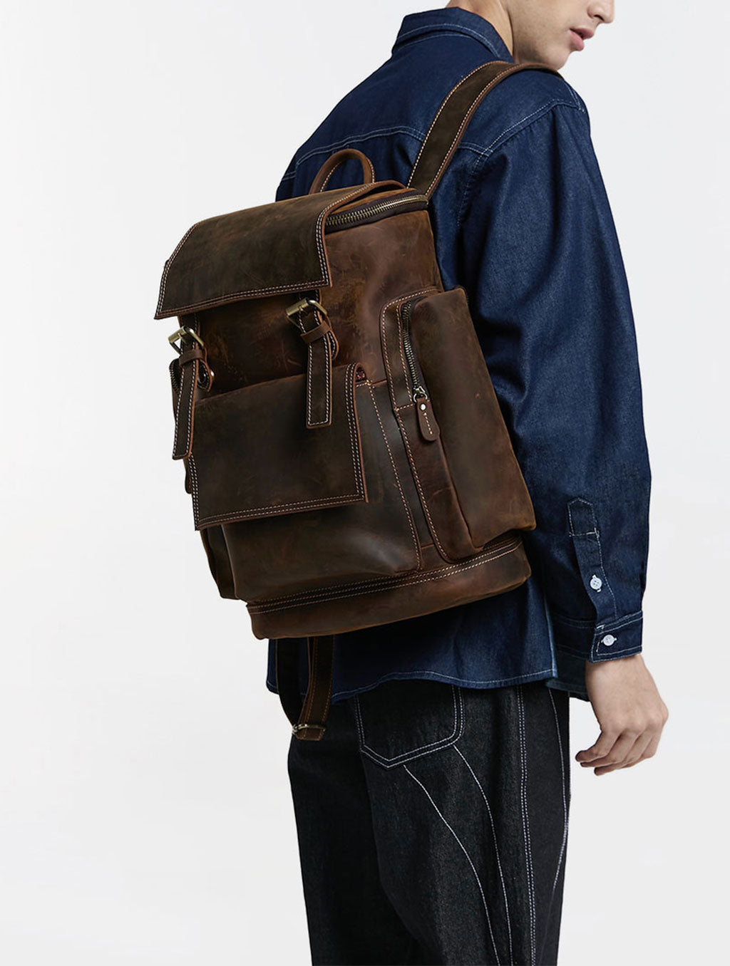 Classic Leather Backpack