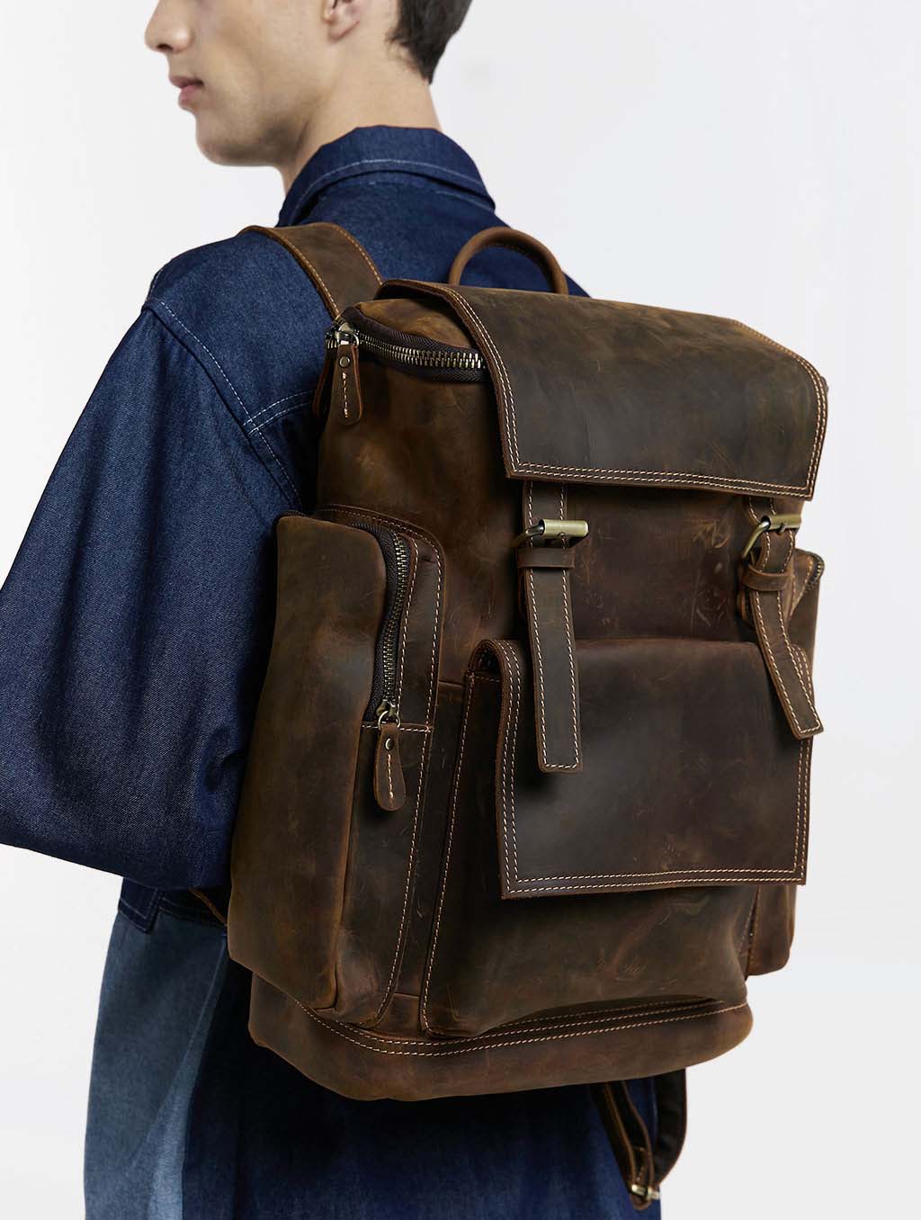 Classic Leather Backpack