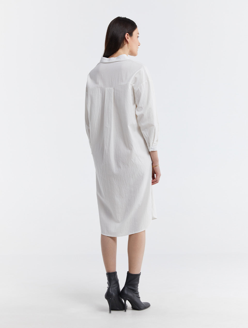 Classic Long-Sleeve Shirt Dress