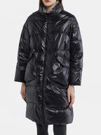 Cocoon Zip-Up Long Puffer