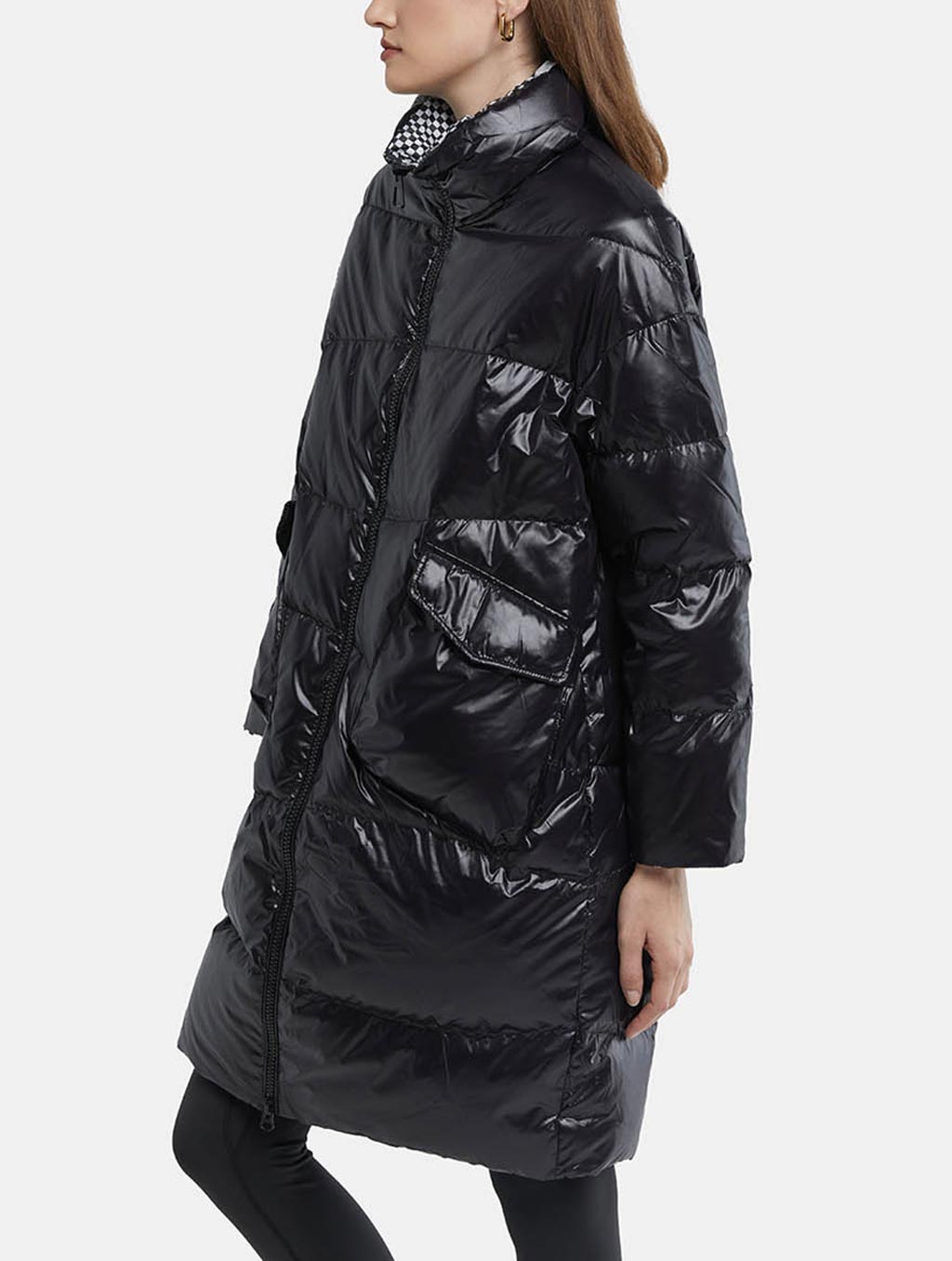 Cocoon Zip-Up Long Puffer