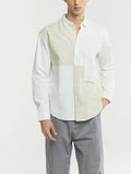 Color Blocking Cotton Shirt