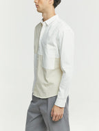 Color Blocking Cotton Shirt