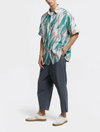 Color Contrast Short-Sleeve Shirt