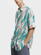 Color Contrast Short-Sleeve Shirt