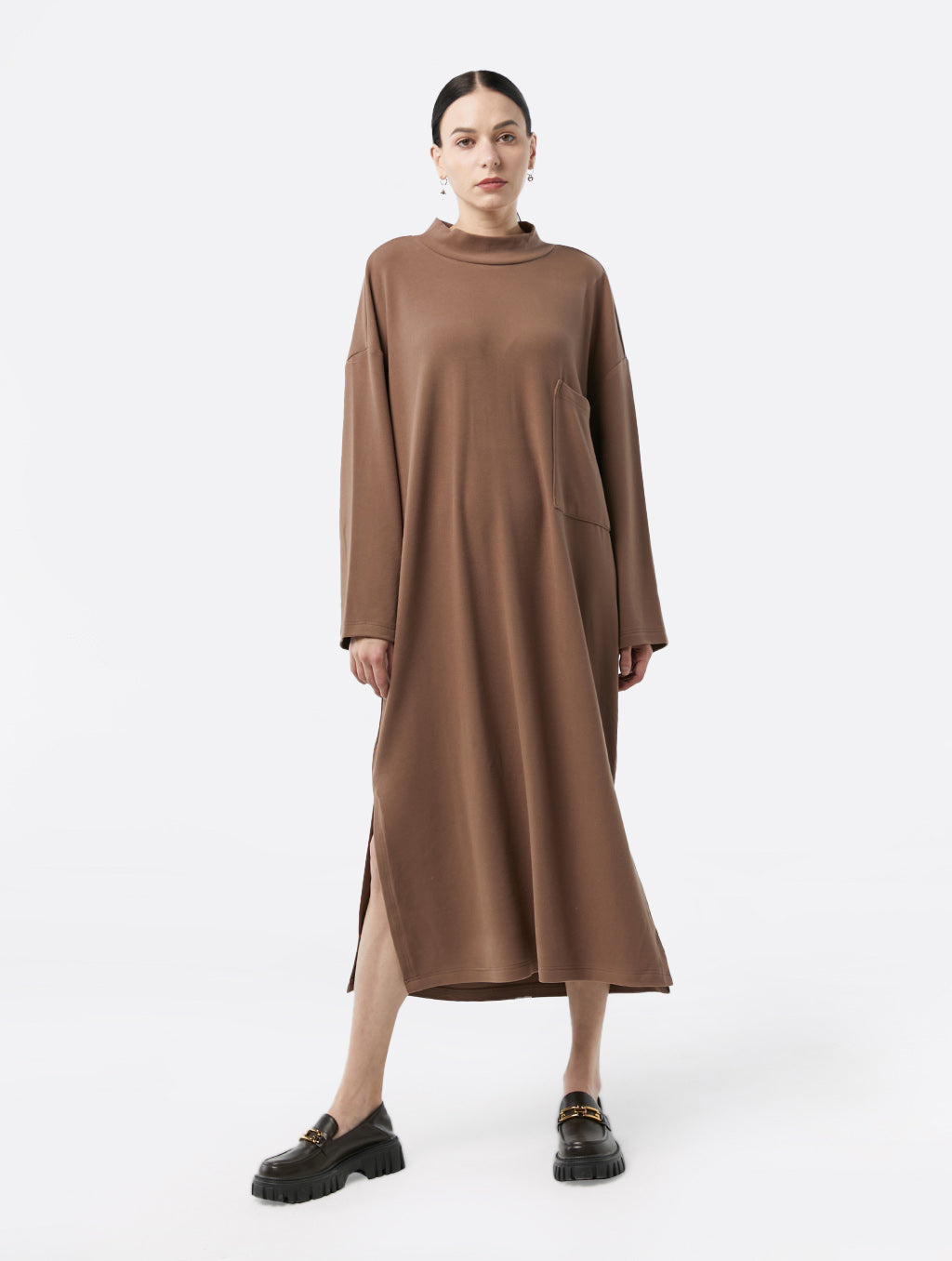 Comfy Drop Shoulder Long Dress
