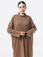 Comfy Drop Shoulder Long Dress