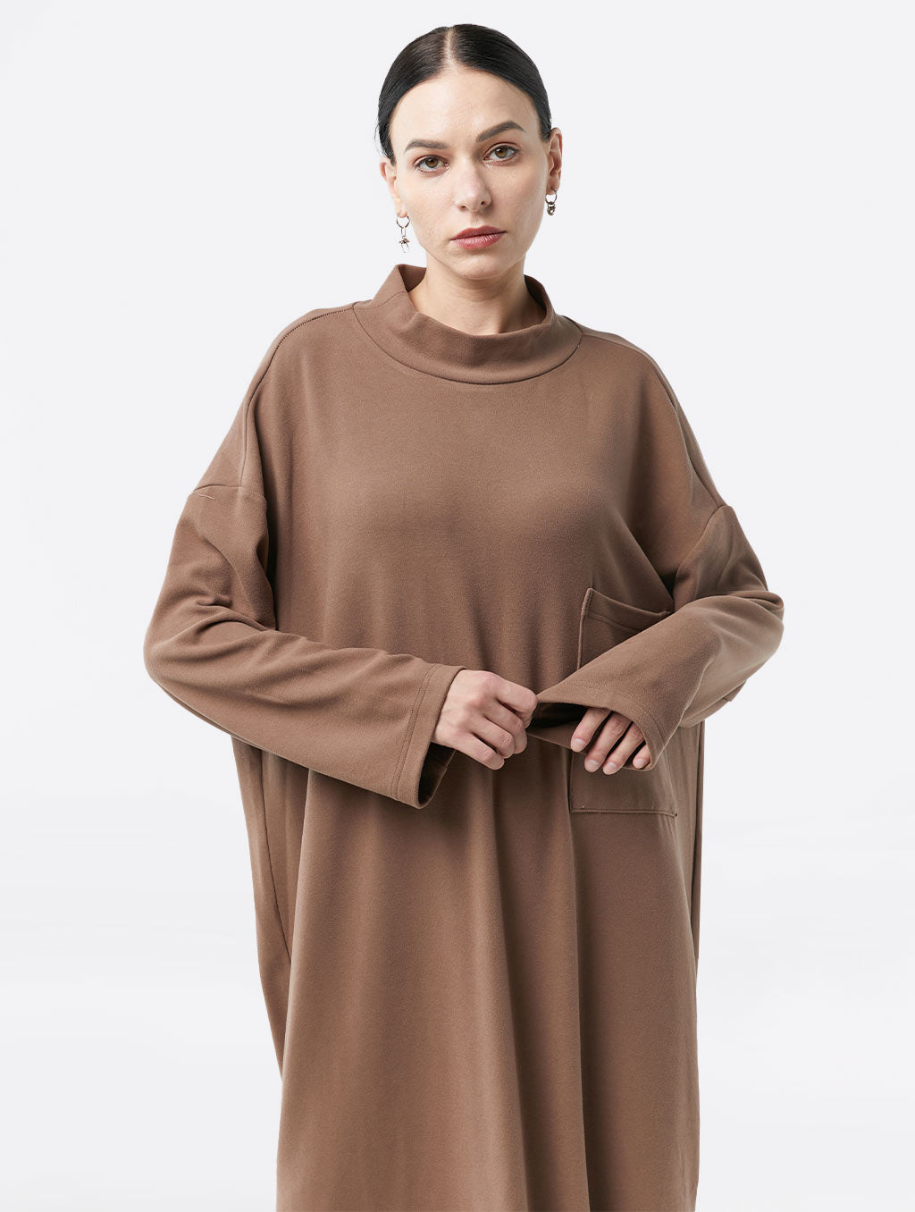 Comfy Drop Shoulder Long Dress
