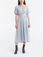 Comfy Tiered Wrap Dress