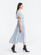 Comfy Tiered Wrap Dress