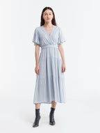 Comfy Tiered Wrap Dress