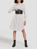 Corset Belted Shirt Dress