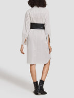 Corset Belted Shirt Dress