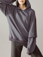 Cozy Oversized Two-Piece Cotton Hoodie