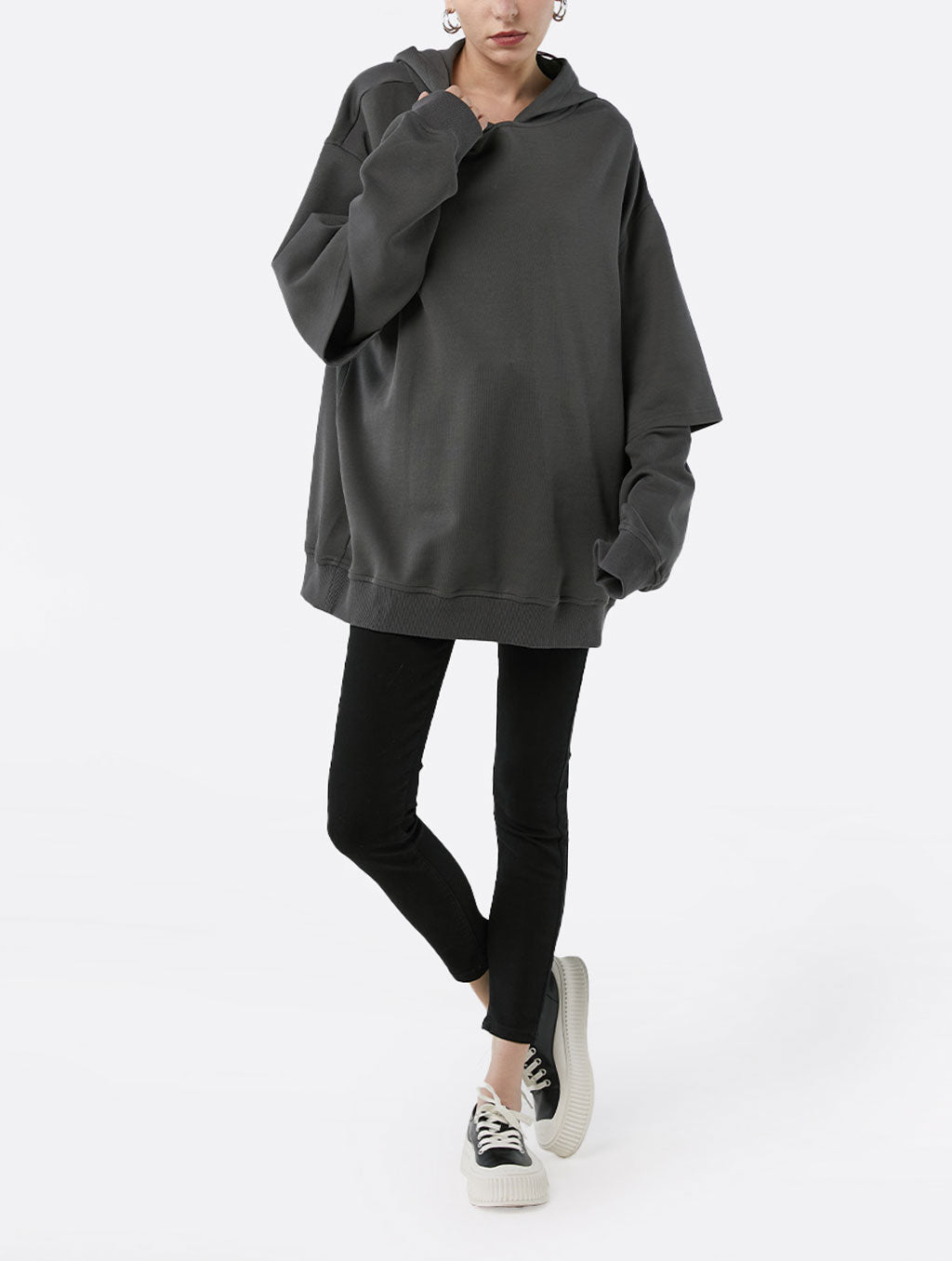 Cozy Oversized Two-Piece Cotton Hoodie