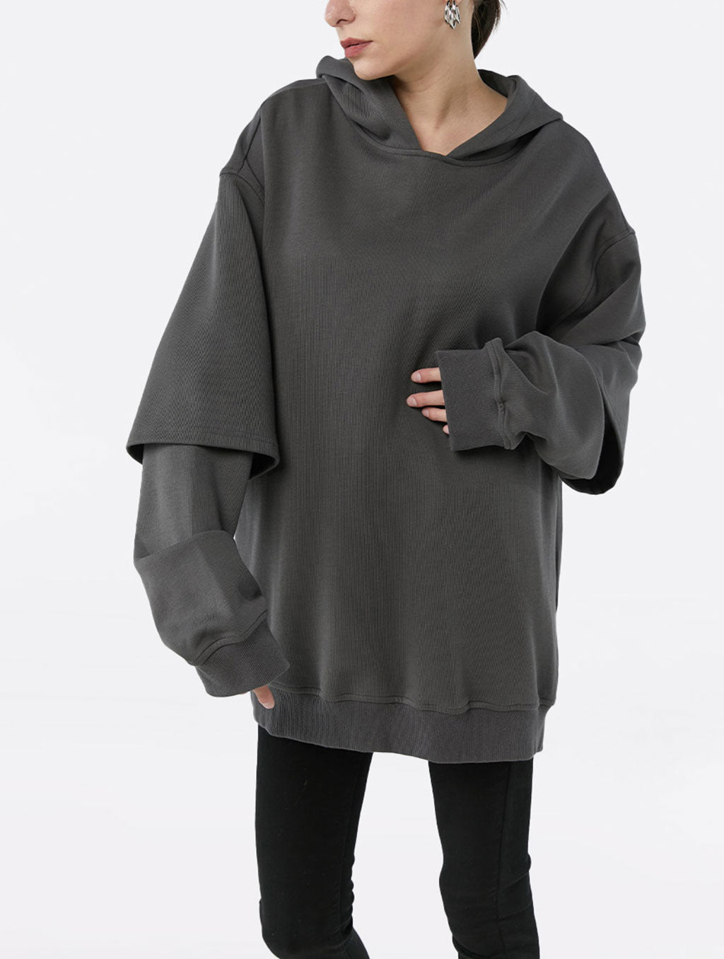 Cozy Oversized Two-Piece Cotton Hoodie