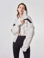 Cropped And Slouchy Sport Jacket