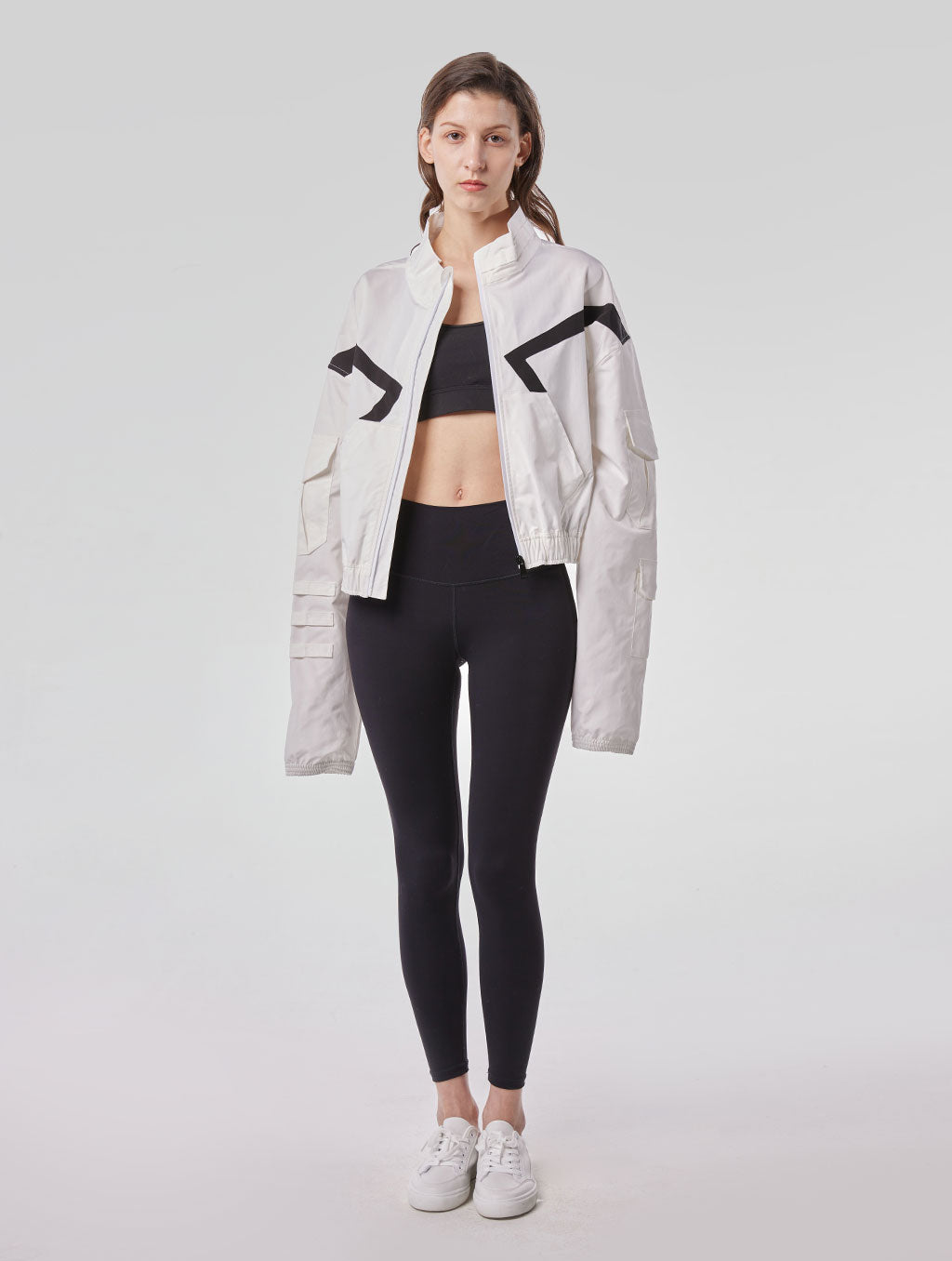 Cropped And Slouchy Sport Jacket
