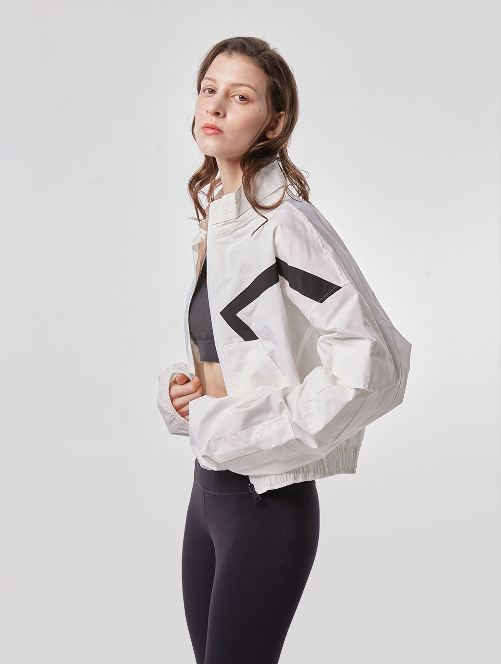 Cropped And Slouchy Sport Jacket