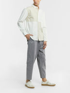 Cropped Cotton Cargo Pants